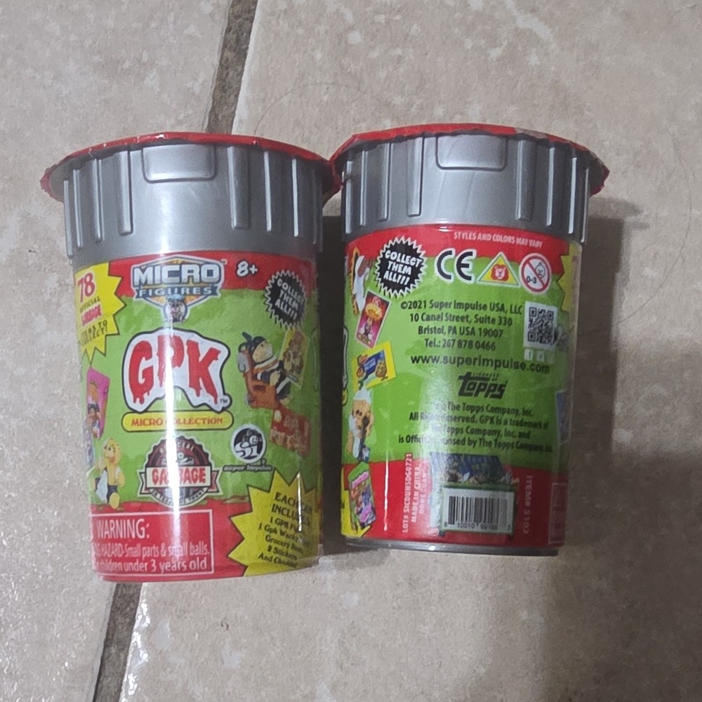 Super Impulse Topps Garbage Pail Kids GPK Micro Collectible Figures unopened